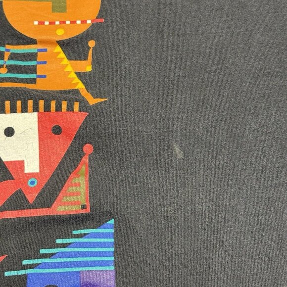 Vintage 90s Examiners Bay To Breakers T Shirt Black 1996 Foot Race XL - Picture 5 of 11